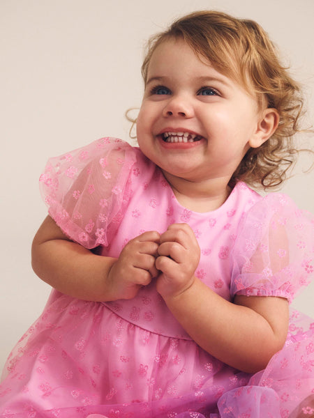 Bunny Gem Puff Sleeve Party Dress