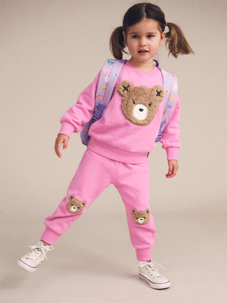 Fuchsia Furry Huxbear Track Pant