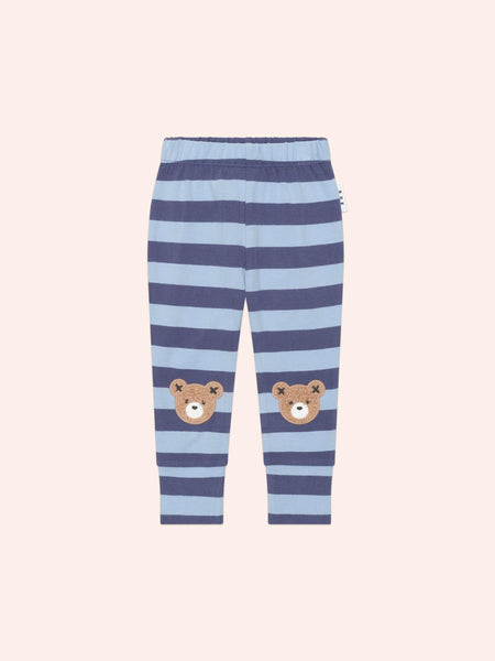 Furry Hux Bear Blue Stripe Legging