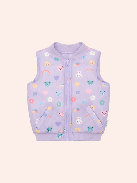 Hux Emoji Reversible Puffer Vest