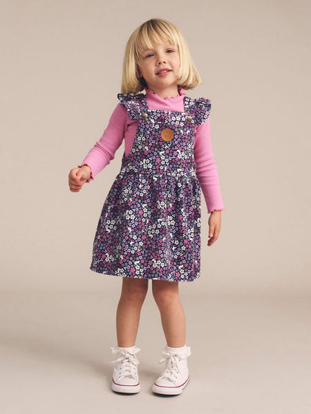 Midnight Flower Garden Overall Dress