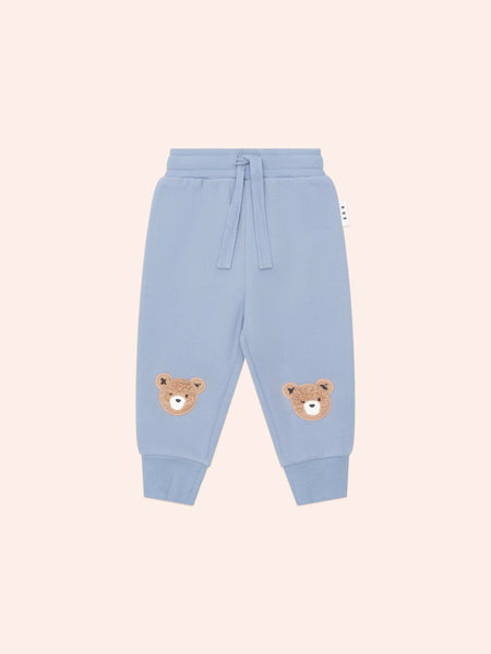 Stone Blue Furry Huxbear Track Pant